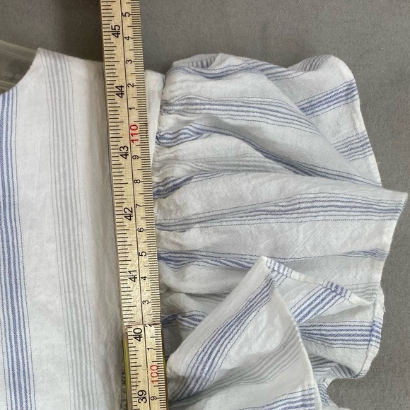 8 REBECCA TAYLOR MIDI STRIPED SUNDRESS RUFFLE FLOUNCE ADULT LADIES 918281d747 - Picture 10 of 15